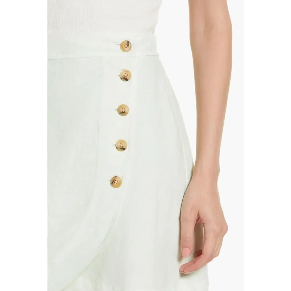 NWT Madewell Linen-Blend Tulip-Hem Mini Skirt: Earth-Dyed Edition, Size 16